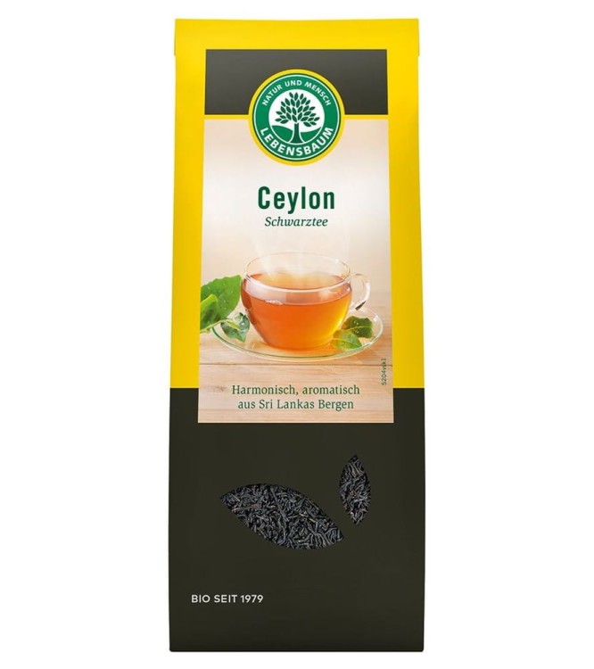 HERBATA CZARNA CEJLOŃSKA LIŚCIASTA BIO 75 g - LEBENSBAUM #1