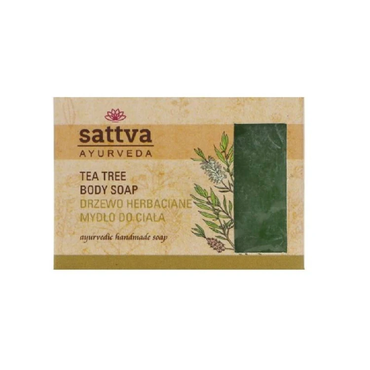 MYDŁO W KOSTCE DO CIAŁA DRZEWO HERBACIANE 125 g - SATTVA #1