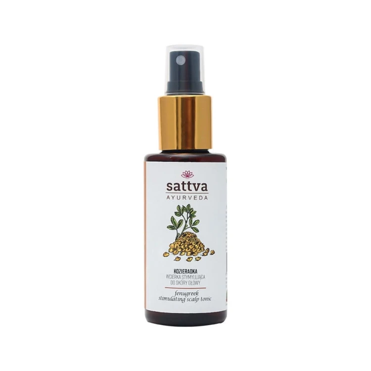WCIERKA DO SKÓRY GŁOWY STYMULUJĄCA WZROST KOZIERADKA 100 ml - SATTVA #1