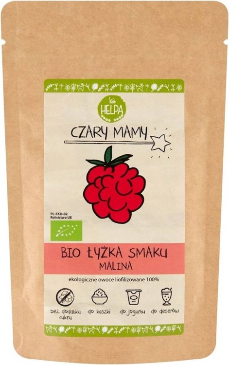 ŁYŻKA SMAKU MALINA (LIOFILIZOWANA SPROSZKOWANA MALINA) BIO 40 g - HELPA #1