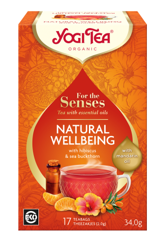 HERBATKA DLA ZMYSŁÓW NA DOBRE SAMOPOCZUCIE Z OLEJKIEM Z MANDARYNKI (FOR THE SENSES NATURAL WELLBEING) BIO (17 x 2 g) 34 g - YOGI TEA #1