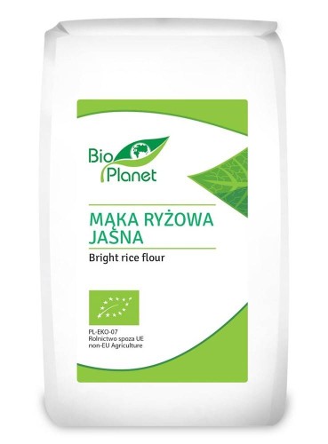 MĄKA RYŻOWA JASNA BIO 500 g - BIO PLANET #1