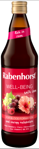 SOK WIELOOWOCOWY Z ŻELAZEM I WITAMINAMI C, B6, B12 750 ml - RABENHORST #1