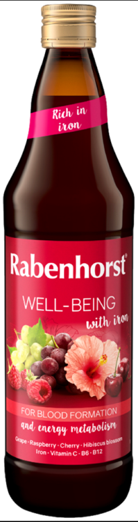 SOK WIELOOWOCOWY Z ŻELAZEM I WITAMINAMI C, B6, B12 750 ml - RABENHORST #1