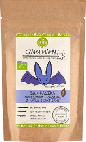 KASZKA ORKISZOWO - OWSIANA Z KAKAO I DAKTYLAMI BEZ DODATKU CUKRÓW BIO 200 g - HELPA #1