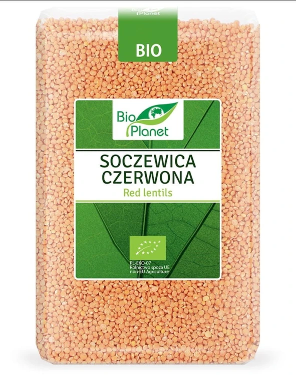 SOCZEWICA CZERWONA BIO 2 kg - BIO PLANET #1