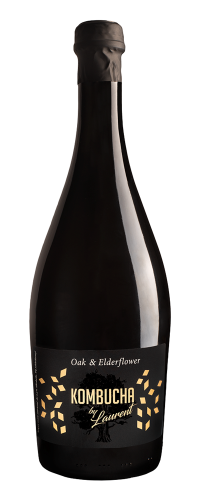 KOMBUCHA SZAMPAŃSKA NA PŁATKACH DĘBU O SMAKU KWIATÓW CZARNEGO BZU BIO 750 ml - KOMBUCHA BY LAURENT #1