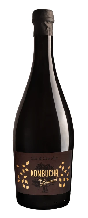 KOMBUCHA SZAMPAŃSKA NA PŁATKACH DĘBU O SMAKU CZEKOLADOWYM BIO 750 ml - KOMBUCHA BY LAURENT #1