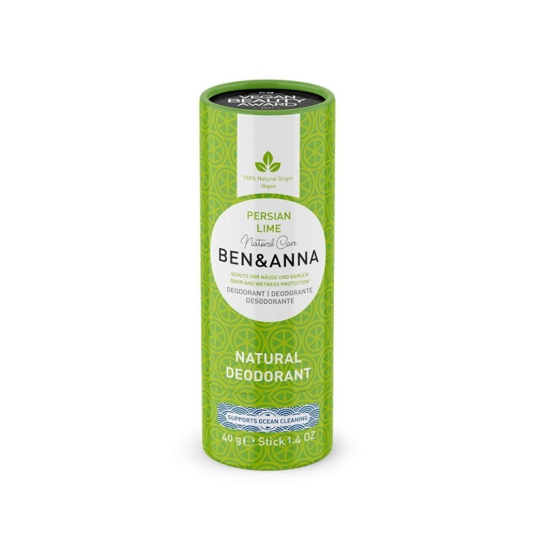 DEZODORANT W SZTYFCIE NA BAZIE SODY PERSIAN LIME ECO 40 g - BEN & ANNA #1
