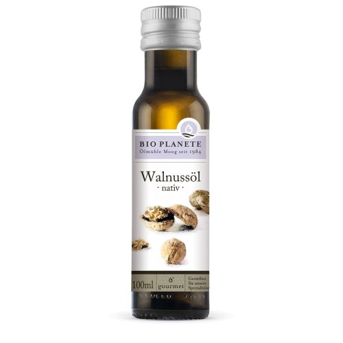 OLEJ Z ORZECHÓW WŁOSKICH TŁOCZONY NA ZIMNO BIO 100 ml - BIO PLANETE #1