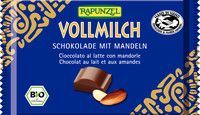 Czekolada mleczna z migdałami Bio 100g - Rapunzel #1