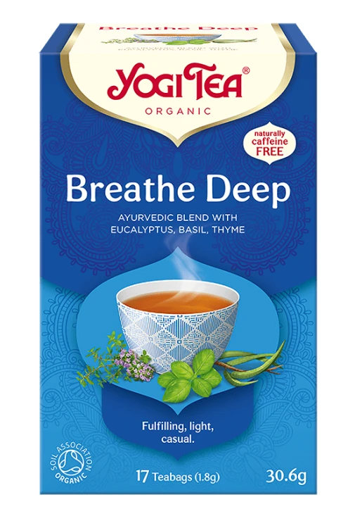 HERBATKA GŁĘBOKI ODDECH (BREATHE DEEP) BIO (17 x 1,8 g) 30,6 g - YOGI TEA #1