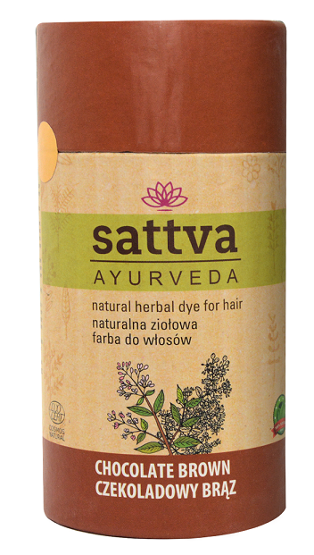 HENNA CZEKOLADOWY BRĄZ ECO 150 g - SATTVA #1