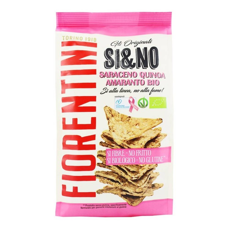 Chrupki gryczane piramidki z quinoa i amarantusem bezglutenowe BIO 80 g - Fiorentini #1