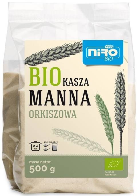 KASZA MANNA ORKISZOWA BIO 500 g - NIRO #1