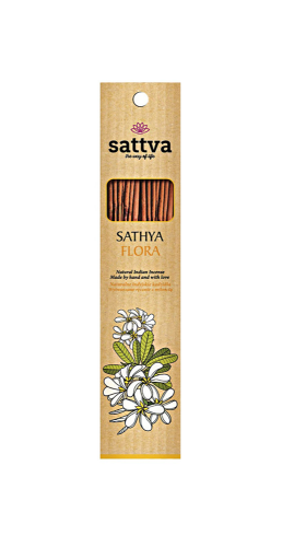KADZIDŁO INDYJSKIE SATHYA FLORA (15 szt.) 30 g - SATTVA #1