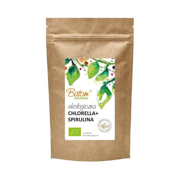 CHLORELLA + SPIRULINA BIO 625 TABLETEK 250 g (400 mg) - BATOM #1