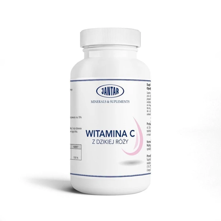 WITAMINA C Z DZIKIEJ RÓŻY 100 KAPSUŁEK (945 mg) - JANTAR #1