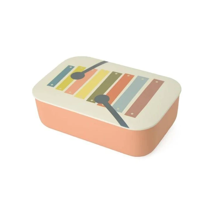 LUNCHBOX Z TWORZYWA PLA Z PRZEGRÓDKĄ DLA DZIECI JUST LIKE MUSIC 800 ml - CHIC MIC #1