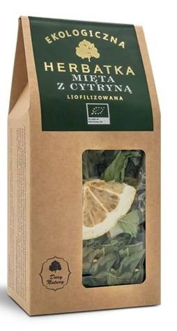 HERBATKA LIOFILIZOWANA MIĘTA Z CYTRYNĄ BIO 25 g - DARY NATURY #1