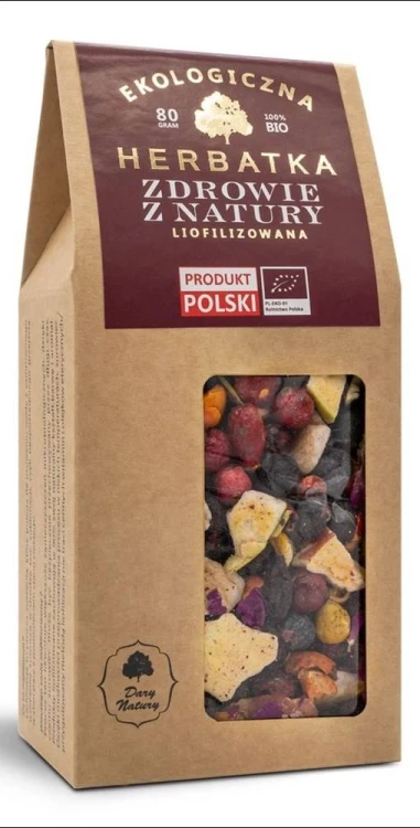 HERBATKA LIOFILIZOWANA ZDROWIE Z NATURY BIO 80 g - DARY NATURY #1