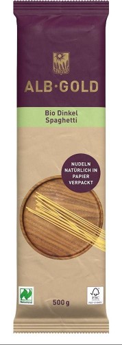 MAKARON (ORKISZOWY) SPAGHETTI BIO 500 g - ALB-GOLD #1