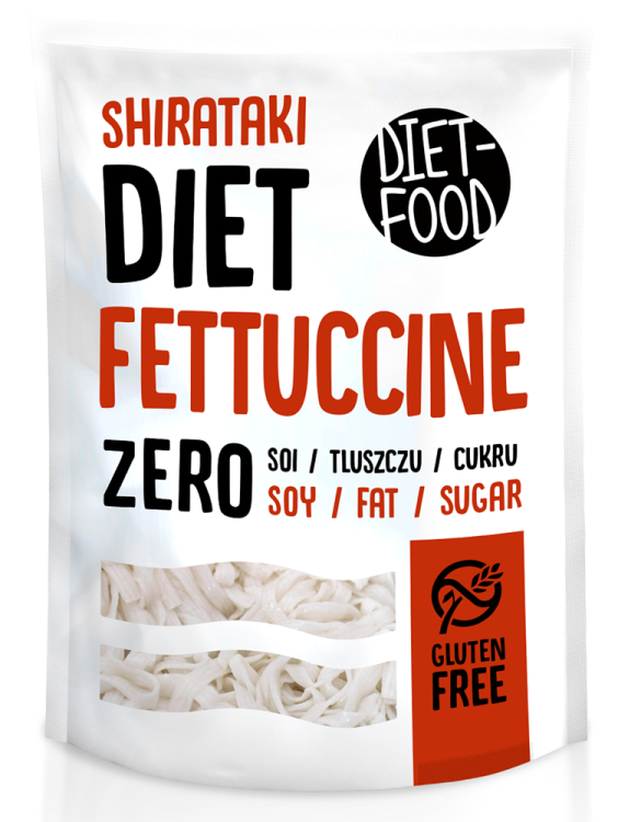 MAKARON (KONJAC TYPU FETTUCCINE) BEZGLUTENOWY 370 g (200 g) - DIET-FOOD #1