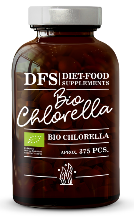 CHLORELLA BIO 375 TABLETEK 150 g (400 mg) - DIET-FOOD #1