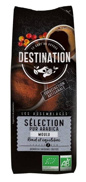 KAWA MIELONA ARABICA 100 % SELECTION BIO 250 g - DESTINATION #1