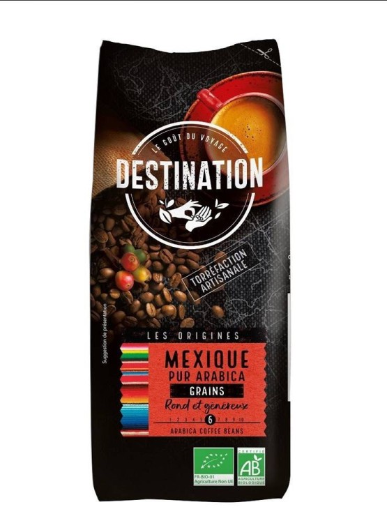 KAWA ZIARNISTA ARABICA 100 % MEKSYK FAIR FOR LIFE BIO 1 kg - DESTINATION #1