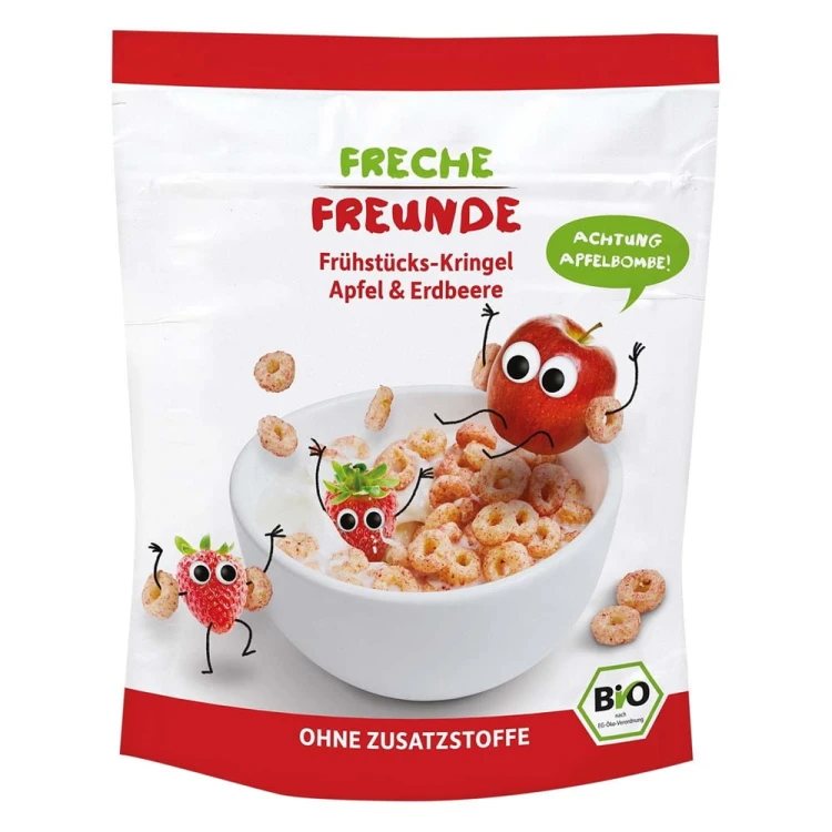 KÓŁKA ZBOŻOWE JABŁKO - TRUSKAWKA OD 1 ROKU BIO 125 g - FRECHE FREUNDE #1