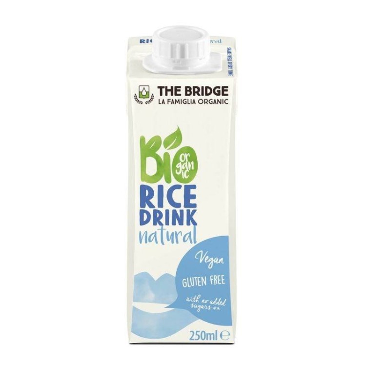 NAPÓJ RYŻOWY BEZ DODATKU CUKRÓW BEZGLUTENOWY BIO 250 ml - THE BRIDGE #1