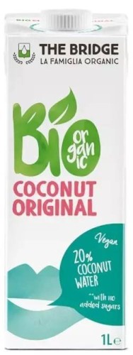NAPÓJ KOKOSOWY ORIGINAL BEZ DODATKU CUKRÓW BEZGLUTENOWY BIO 1 L - THE BRIDGE #1