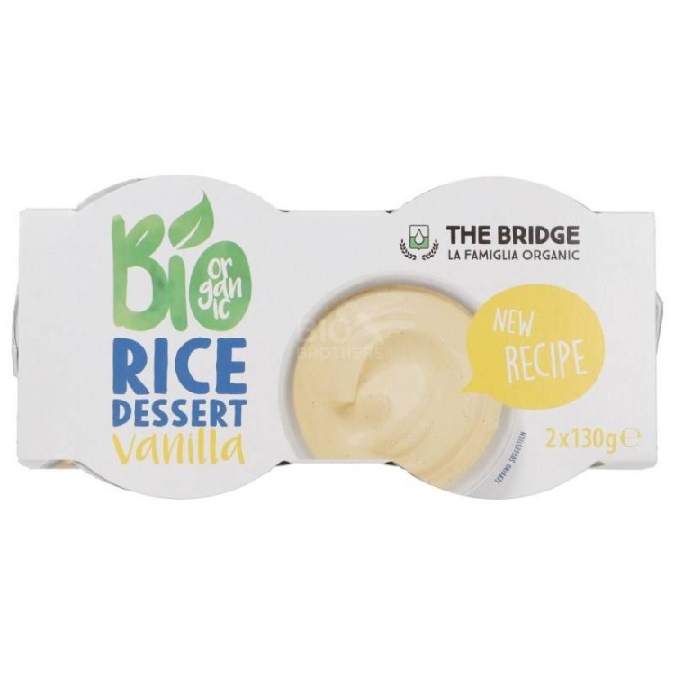 DESER RYŻOWY O SMAKU WANILIOWYM BEZGLUTENOWY BIO (2 x 130 g)  260 g - THE BRIDGE #1