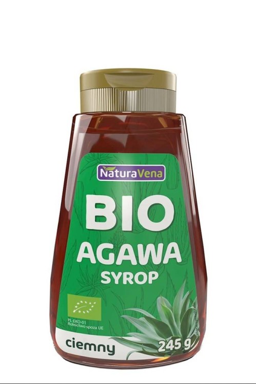 SYROP Z AGAWY CIEMNY BIO 245 g - NATURAVENA #1