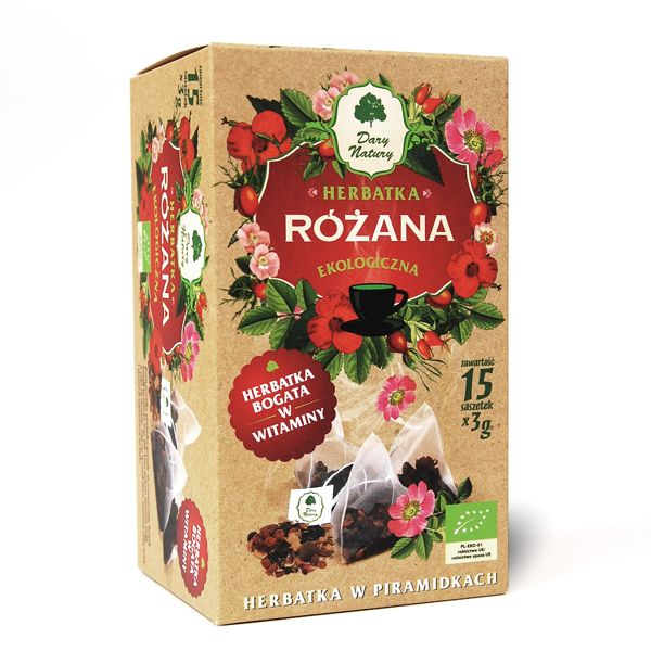 Herbatka różana piramidki Bio (15x 3g) - Dary Natury #1
