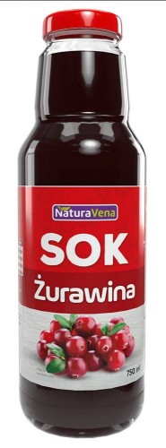 SOK Z ŻURAWINY 100 % 750 ml - NATURAVENA #1