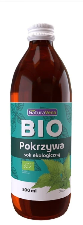 SOK Z POKRZYWY BIO 500 ml - NATURAVENA #1