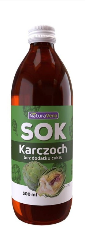 SOK Z KARCZOCHA 100 %  500 ml - NATURAVENA #1
