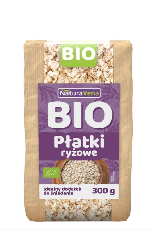 PŁATKI RYŻOWE BIO 300 g - NATURAVENA #1