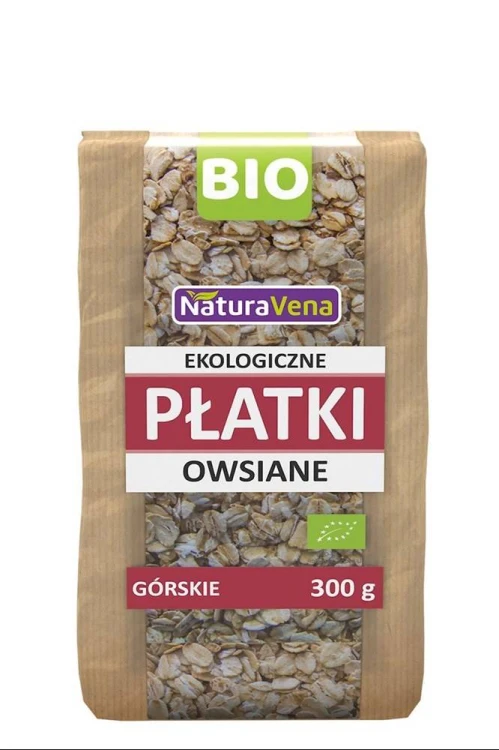 PŁATKI OWSIANE GÓRSKIE BIO 300 g - NATURAVENA #1