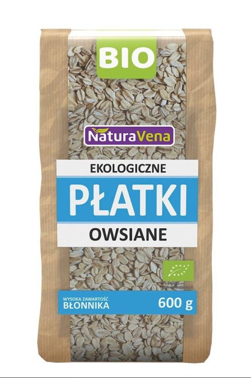 PŁATKI OWSIANE BIO 600 g - NATURAVENA #1