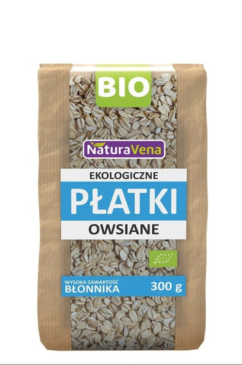 PŁATKI OWSIANE BIO 300 g - NATURAVENA #1