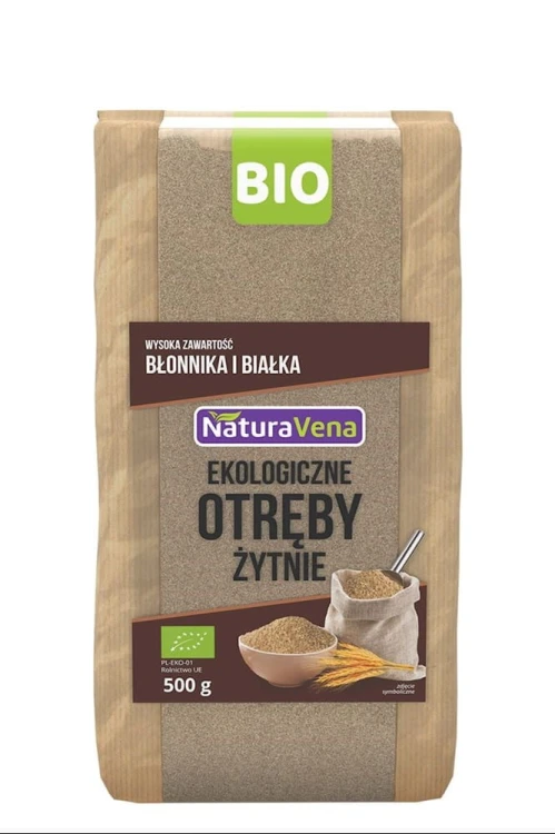 OTRĘBY ŻYTNIE BIO 500 g - NATURAVENA #1