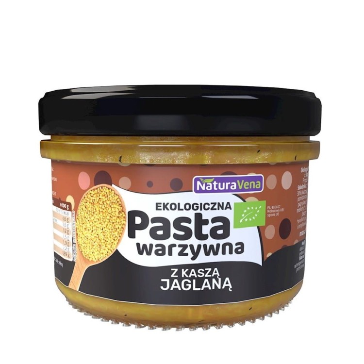 PASTA WARZYWNA Z KASZĄ JAGLANĄ  BIO 185 g - NATURAVENA #1