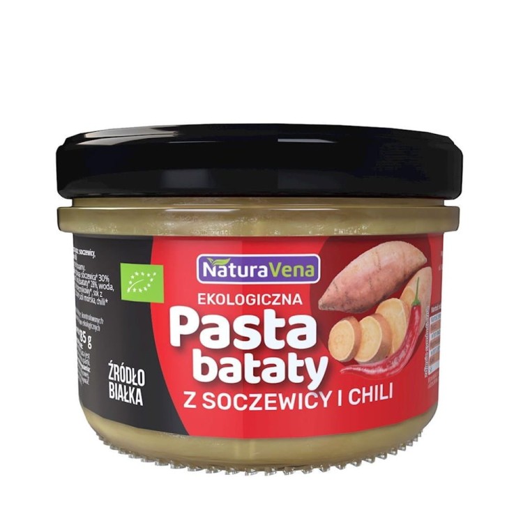 PASTA Z BATATÓW Z SOCZEWICĄ I CHILI BIO 185 g - NATURAVENA #1