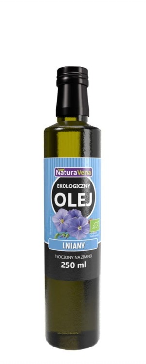 OLEJ LNIANY TŁOCZONY NA ZIMNO BIO 250 ml - NATURAVENA #1