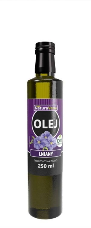 OLEJ LNIANY TŁOCZONY NA ZIMNO 250 ml - NATURAVENA #1