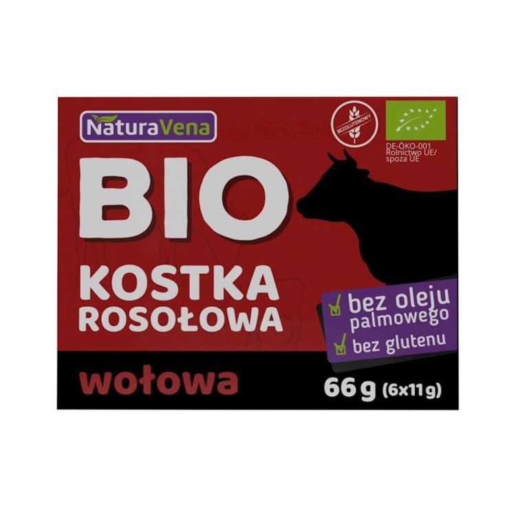 BULION - KOSTKI WOŁOWE BEZGLUTENOWE BIO 66 g - NATURAVENA #1