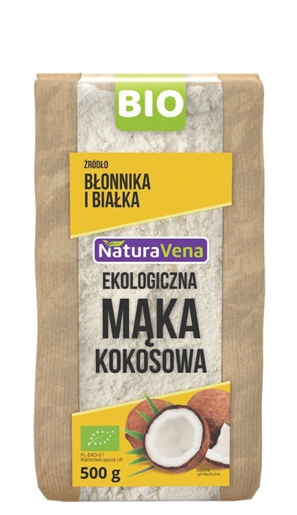 MĄKA KOKOSOWA BIO 500 g - NATURAVENA #1